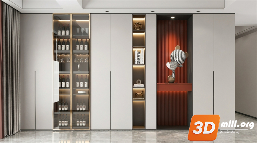 Wine cabinet Skp Files
